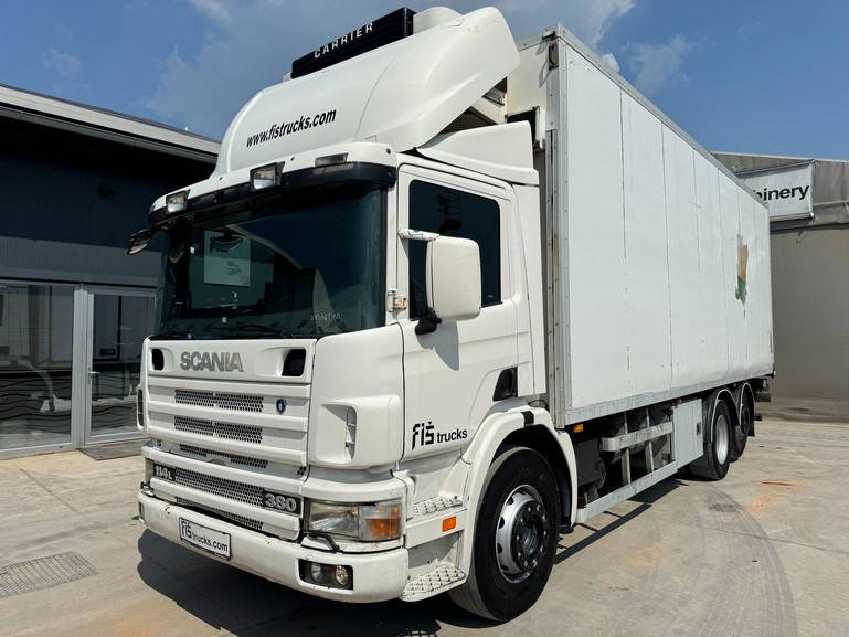 Scania R 114 6X2 carrier fridge - ramp - Camion frigorifique: photos 1 Scania R 114 6X2 carrier fridge - ramp - Camion frigorifique: photos 1