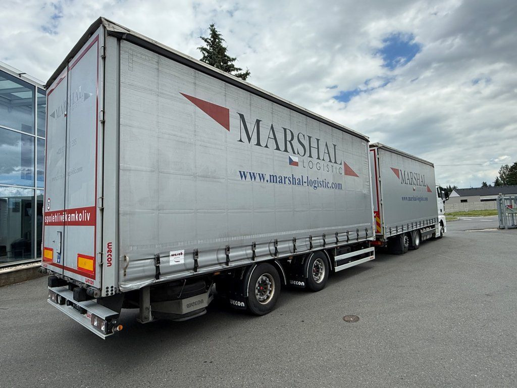 MAN TGX24.510 EURO 6 6x2 + Wecon - Camion à rideaux coulissants, Remorque rideaux coulissants: photos 3 MAN TGX24.510 EURO 6 6x2 + Wecon - Camion à rideaux coulissants, Remorque rideaux coulissants: photos 3