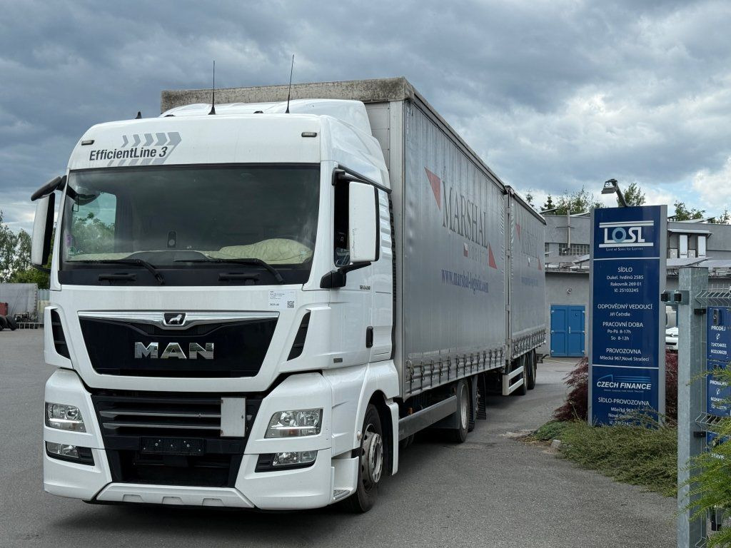 MAN TGX24.510 EURO 6 6x2 + Wecon - Camion à rideaux coulissants: photos 1 MAN TGX24.510 EURO 6 6x2 + Wecon - Camion à rideaux coulissants: photos 1