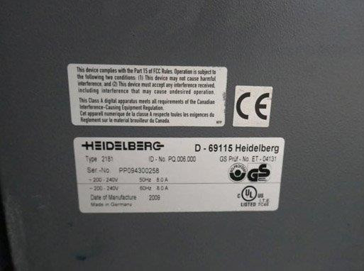 Machine d'impression 8up thermal CTP Heidelberg Suprasetter 105 with SCL and Prinect Metashooter 11: photos 10