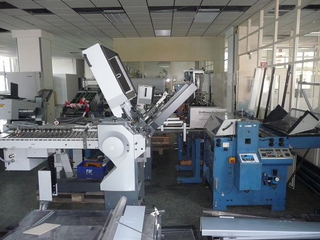 Heidelberg Stahlfolder PFH-82 pallet feeder with SSP-82 slitter shaft station - Plieuse de bureau: photos 1 Heidelberg Stahlfolder PFH-82 pallet feeder with SSP-82 slitter shaft station - Plieuse de bureau: photos 1