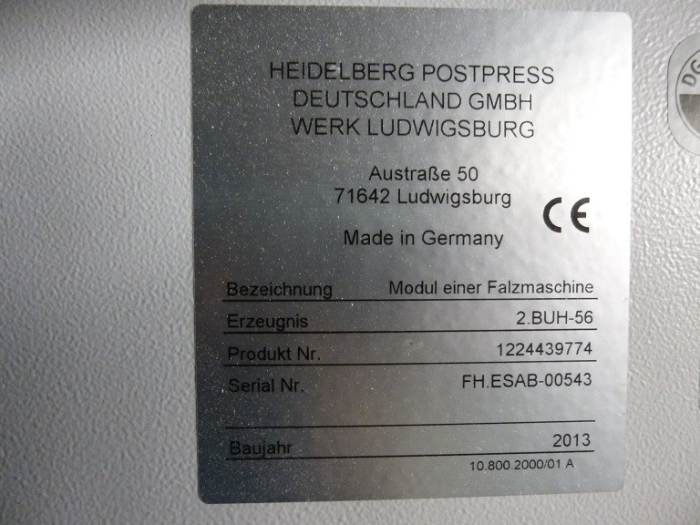 Heidelberg Stahlfolder PFH-82 pallet feeder with SSP-82 slitter shaft station - Plieuse de bureau: photos 5 Heidelberg Stahlfolder PFH-82 pallet feeder with SSP-82 slitter shaft station - Plieuse de bureau: photos 5