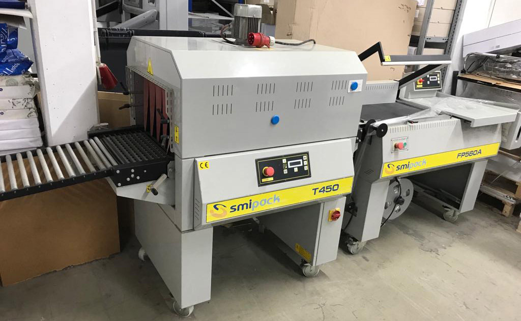 Smipack FP 560 A semi-automatic angle welder with Smipack T 450 single-chamber shrink tunnel - Machine d'emballage et de conditionnement: photos 2 Smipack FP 560 A semi-automatic angle welder with Smipack T 450 single-chamber shrink tunnel - Machine d'emballage et de conditionnement: photos 2