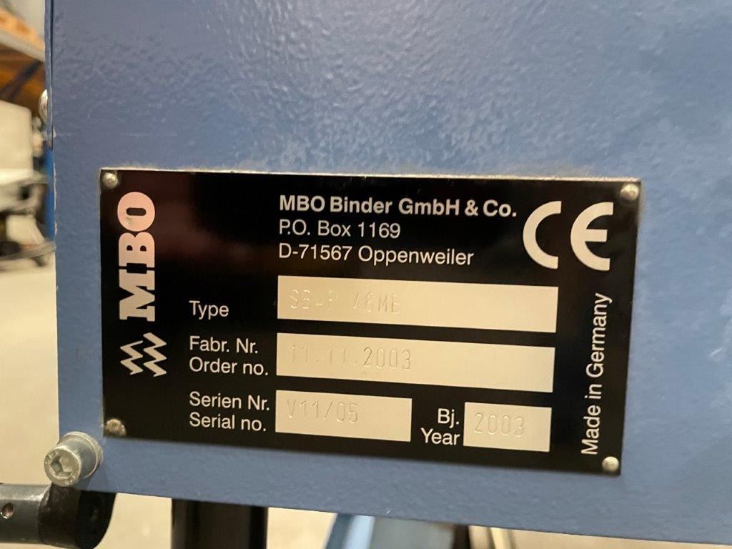 Plieuse de bureau Vertical sheet press delivery MBO SBAP 46 ME: photos 9