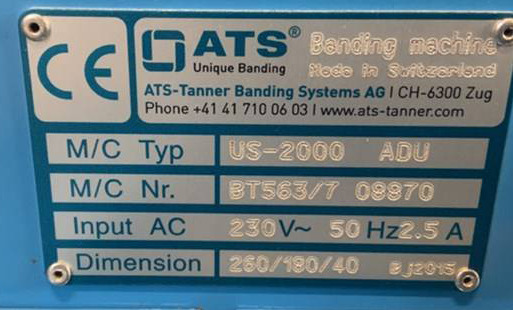 Machine d'emballage et de conditionnement compact ATS Tanner Transit strapping machine ATS US-2000 ADU: photos 12