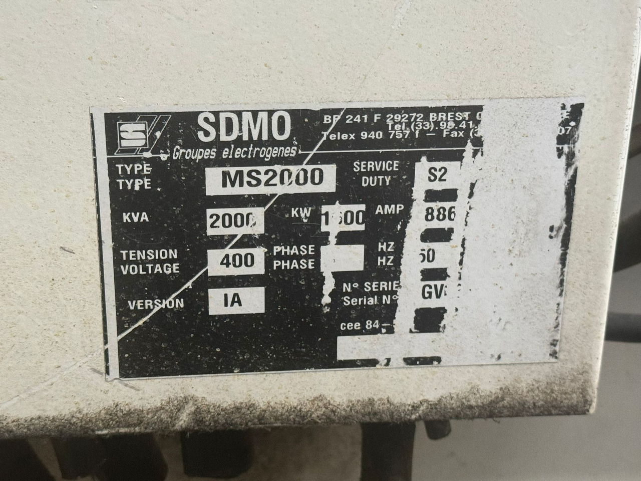SDMO 2000 kVa MTU16V diesel - Groupe électrogène: photos 4 SDMO 2000 kVa MTU16V diesel - Groupe électrogène: photos 4