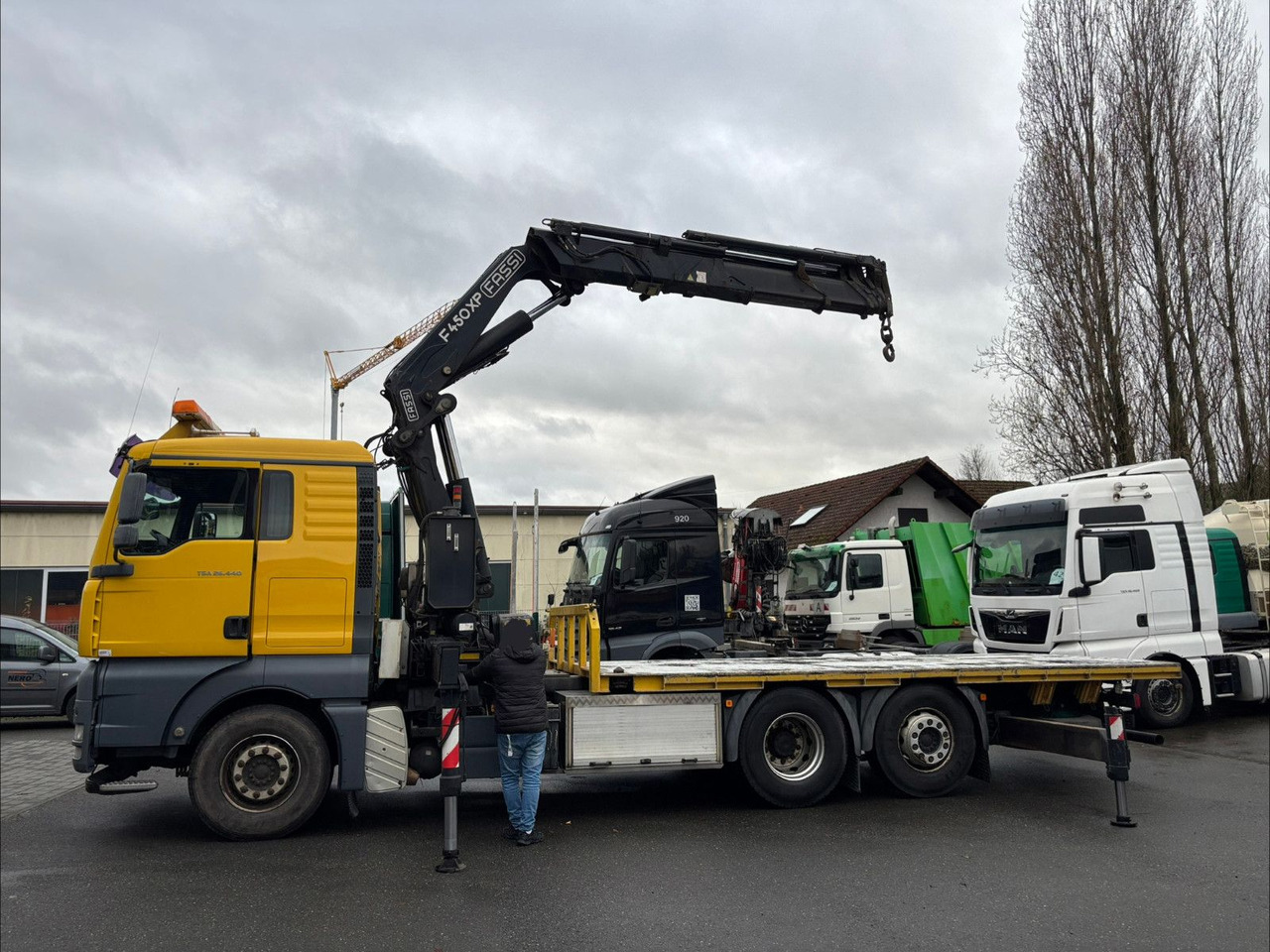 MAN TGA 26.440 FASSI F450AXP Containerauf./Lenkachse - Camion grue: photos 2 MAN TGA 26.440 FASSI F450AXP Containerauf./Lenkachse - Camion grue: photos 2