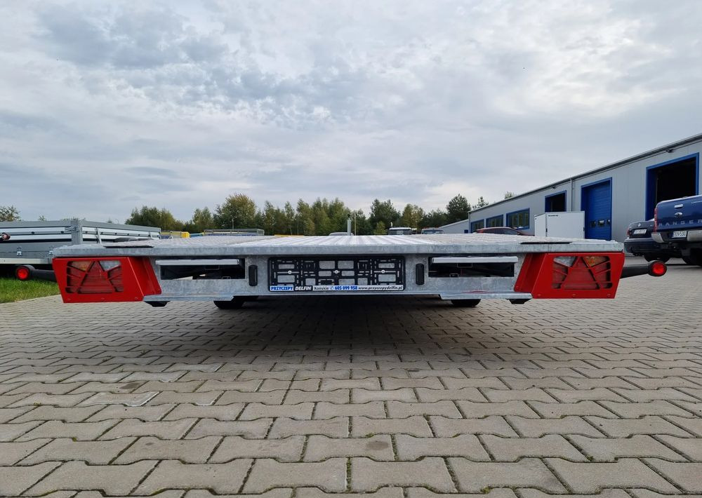 Remorque porte-voitures neuf TA-NO Scorpio 55 PREMIUM laweta 3 osiowa 5.5m 3500kg DMC najazdy niski załadunek: photos 20