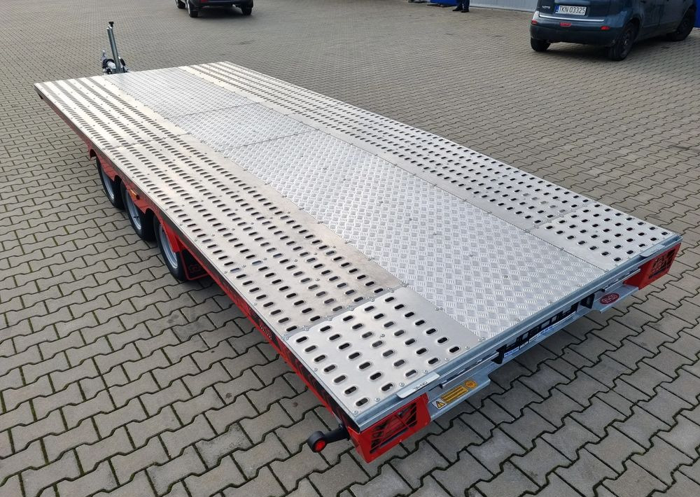 Remorque porte-voitures neuf TA-NO Scorpio 55 PREMIUM laweta 3 osiowa 5.5m 3500kg DMC najazdy niski załadunek: photos 9