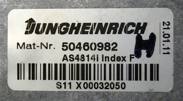 Jungheinrich 50460982 | Hef regeling Lifting controller AS4814i index F from ET - Bloc de gestion pour Matériel de manutention: photos 2 Jungheinrich 50460982 | Hef regeling Lifting controller AS4814i index F from ET - Bloc de gestion pour Matériel de manutention: photos 2