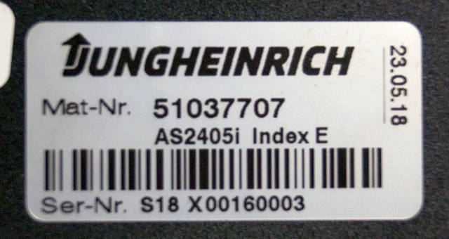 Jungheinrich 51037707 | Rij regeling driving controller AS2405i index E sn. S18X - Bloc de gestion pour Matériel de manutention: photos 3 Jungheinrich 51037707 | Rij regeling driving controller AS2405i index E sn. S18X - Bloc de gestion pour Matériel de manutention: photos 3