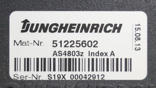 Jungheinrich 51225602 | Stuur regeling steering Controller AS4803 Z index A from - Bloc de gestion pour Matériel de manutention: photos 3 Jungheinrich 51225602 | Stuur regeling steering Controller AS4803 Z index A from - Bloc de gestion pour Matériel de manutention: photos 3