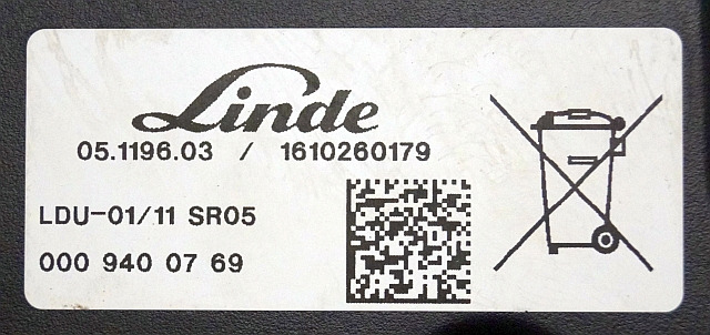 Linde 0009400769 | Display LDU-01/11 SR04  1610260179 from Linde R14HD-01 year 2  - Panel de instrumentos pour Matériel de manutention: photos 3 Linde 0009400769 | Display LDU-01/11 SR04  1610260179 from Linde R14HD-01 year 2  - Panel de instrumentos pour Matériel de manutention: photos 3