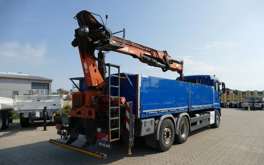 MAN TGS 26.460 – Platforma z żurawiem HDS tylnym do materiałów budowlanych / Retarder / 6x2 / Klima / Euro 6 - Camion grue, Camion plateau: photos 4 MAN TGS 26.460 – Platforma z żurawiem HDS tylnym do materiałów budowlanych / Retarder / 6x2 / Klima / Euro 6 - Camion grue, Camion plateau: photos 4