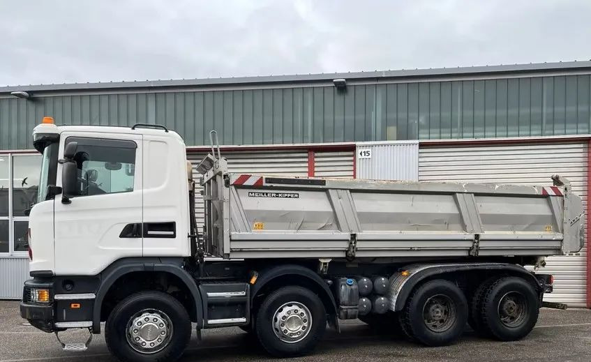 Scania G 450 8x4 | Meiller Bordmatik Wywrotka trójstronna | Retarder | 298.000 km!!!! | Euro 6 |1 właściciel - Camion benne: photos 5 Scania G 450 8x4 | Meiller Bordmatik Wywrotka trójstronna | Retarder | 298.000 km!!!! | Euro 6 |1 właściciel - Camion benne: photos 5