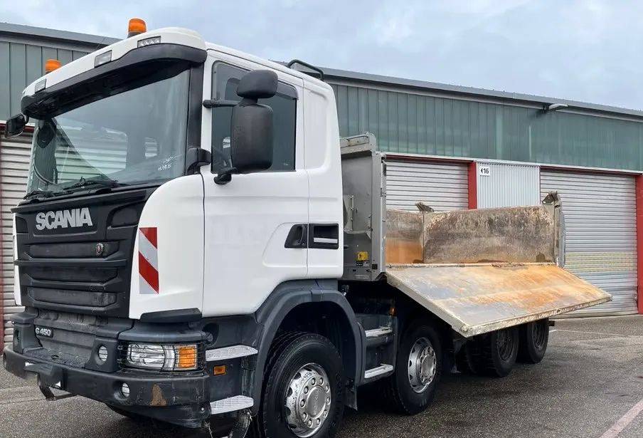Scania G 450 8x4 | Meiller Bordmatik Wywrotka trójstronna | Retarder | 298.000 km!!!! | Euro 6 |1 właściciel - Camion benne: photos 4 Scania G 450 8x4 | Meiller Bordmatik Wywrotka trójstronna | Retarder | 298.000 km!!!! | Euro 6 |1 właściciel - Camion benne: photos 4
