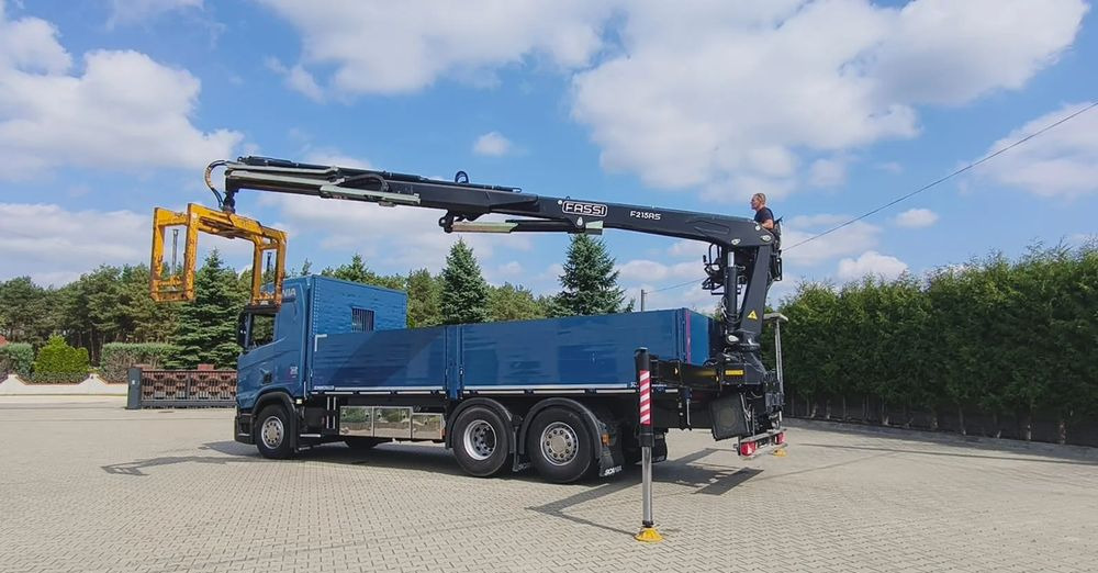 Scania R 500 6x2 z żurawiem Fassi F 215 AS – 2019 – Euro 6 –Retarder -Oś skrętna - Gotowa do pracy! - Camion grue, Camion plateau: photos 2 Scania R 500 6x2 z żurawiem Fassi F 215 AS – 2019 – Euro 6 –Retarder -Oś skrętna - Gotowa do pracy! - Camion grue, Camion plateau: photos 2