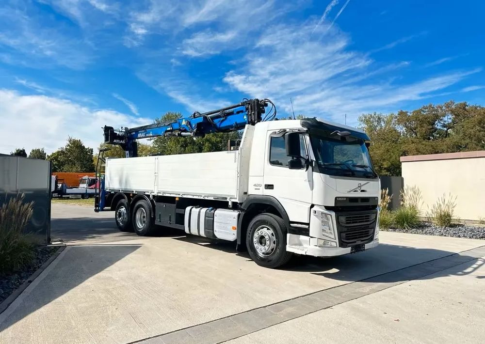 Volvo FM420 6x2 | HDS Atlas AK 186-3 z przestrzenią ładunkową | Euro6 |238 000 km - Camion plateau, Camion grue: photos 1 Volvo FM420 6x2 | HDS Atlas AK 186-3 z przestrzenią ładunkową | Euro6 |238 000 km - Camion plateau, Camion grue: photos 1