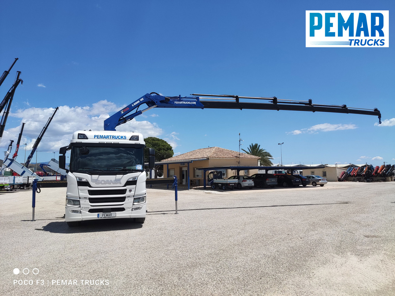 Camion plateau, Camion grue SCANIA P 370 4X2 GRUA CAJA FIJA: photos 20
