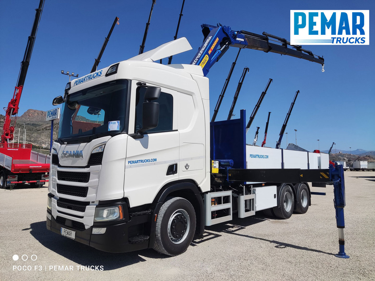 SCANIA R 520 6X2 GRUA CAJA FIJA - Camion grue: photos 1 SCANIA R 520 6X2 GRUA CAJA FIJA - Camion grue: photos 1