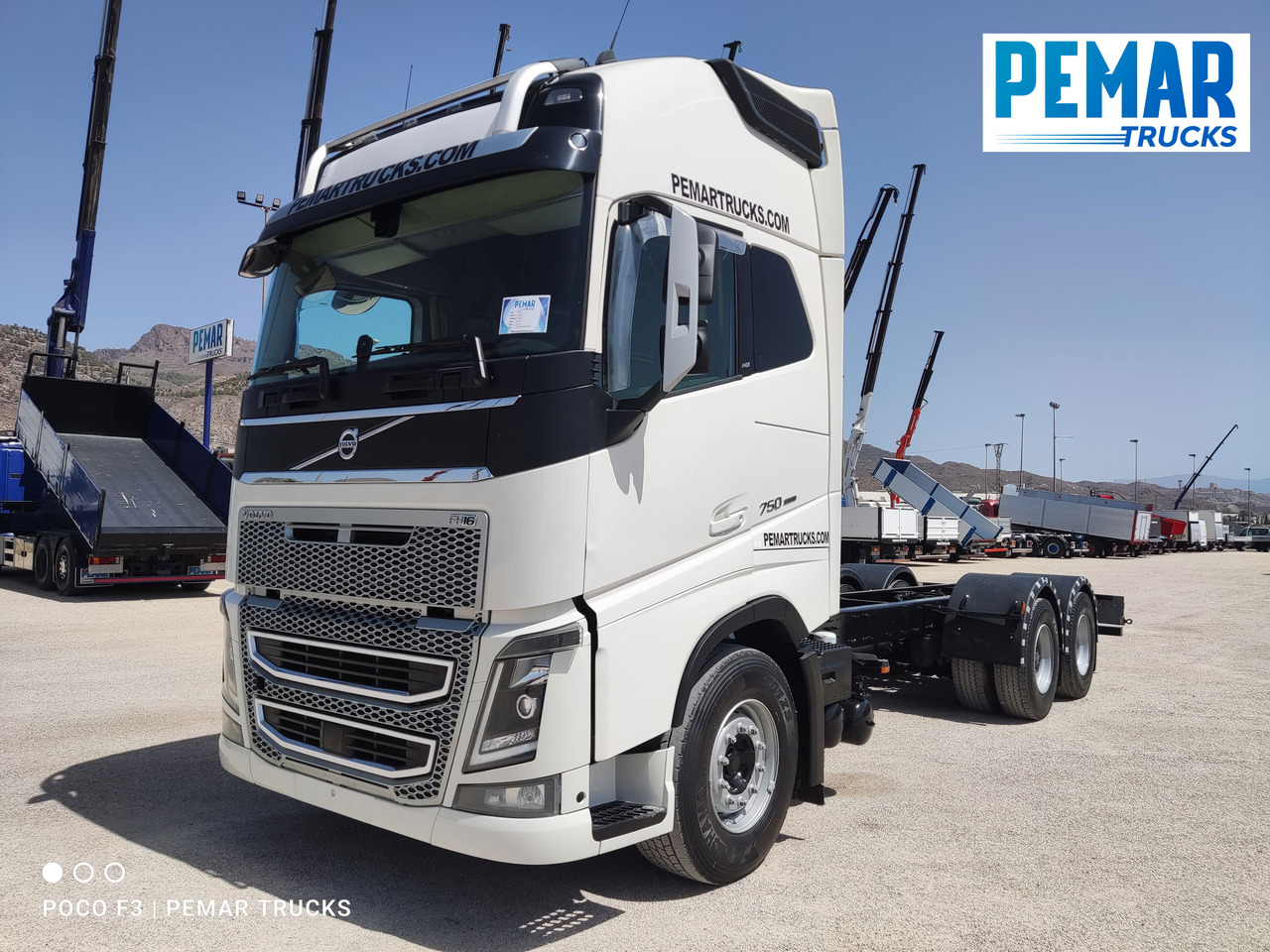 VOLVO FH 750 6X2 CHASIS EURO 6 - Châssis cabine: photos 1 VOLVO FH 750 6X2 CHASIS EURO 6 - Châssis cabine: photos 1