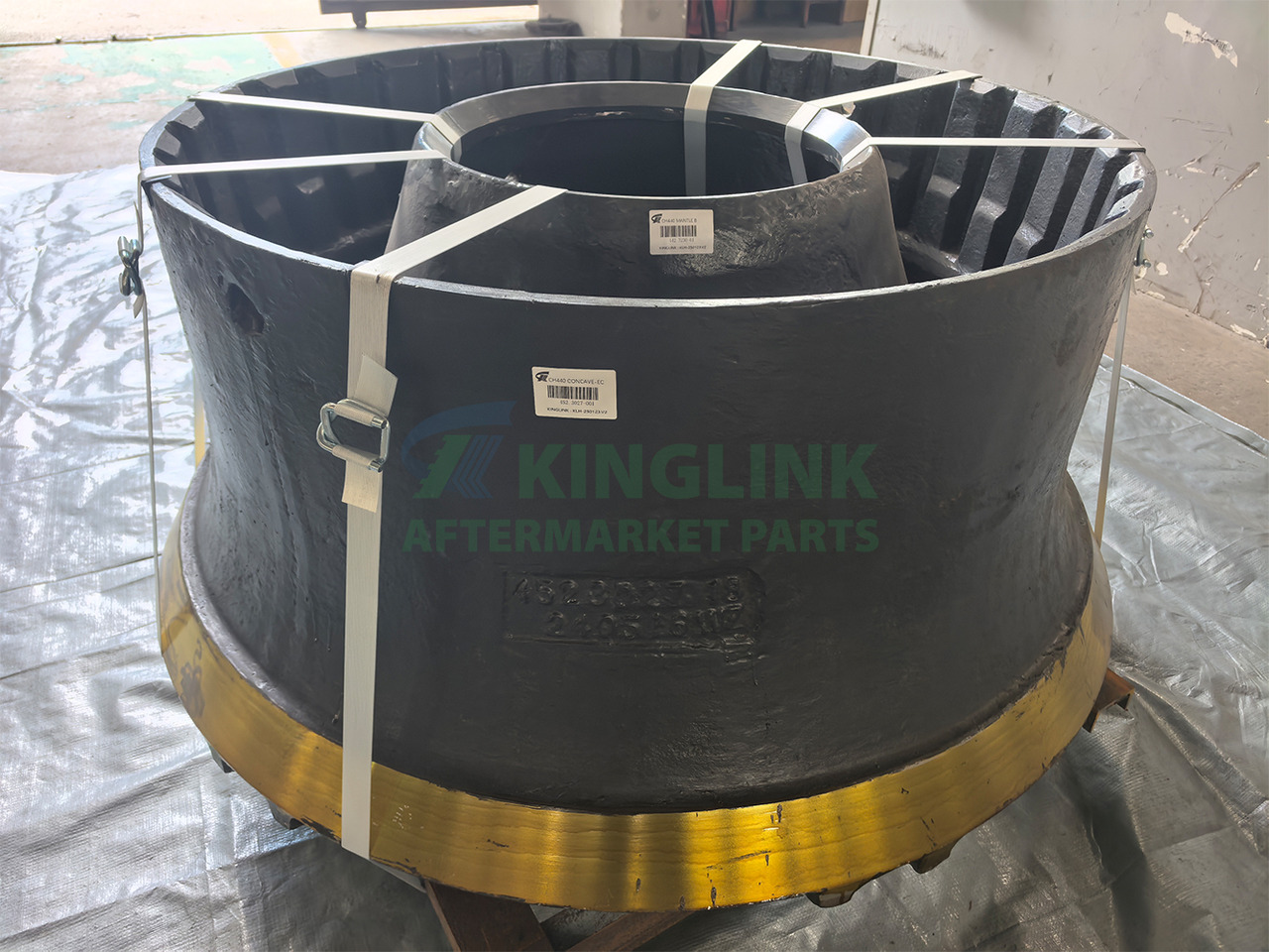 KINGLINK High Manganese Steel Mantle B 442.7230 and Concave EC 452.3027-001 For CH440 Cone Crusher - Pièces de rechange: photos 2 KINGLINK High Manganese Steel Mantle B 442.7230 and Concave EC 452.3027-001 For CH440 Cone Crusher - Pièces de rechange: photos 2