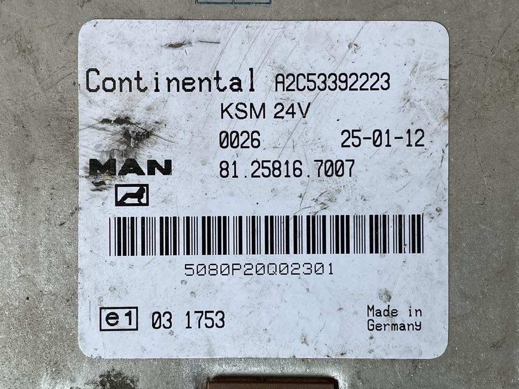 MAN KSM 81.25816 - 7007 - Bloc de gestion pour Camion: photos 3 MAN KSM 81.25816 - 7007 - Bloc de gestion pour Camion: photos 3