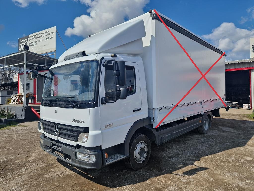 MERCEDES-BENZ ATEGO 816 - Camion à rideaux coulissants: photos 1 MERCEDES-BENZ ATEGO 816 - Camion à rideaux coulissants: photos 1