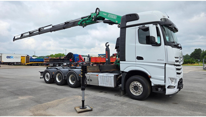 Camion ampliroll, Camion grue Mercedes-Benz Arocs 3253 8X4*4 Fassi F295: photos 7