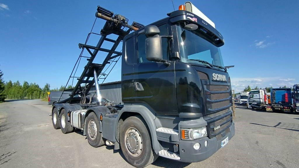 Scania R490 8x4 multilift vaijerilaite,napaperät - Camion multibenne: photos 1 Scania R490 8x4 multilift vaijerilaite,napaperät - Camion multibenne: photos 1