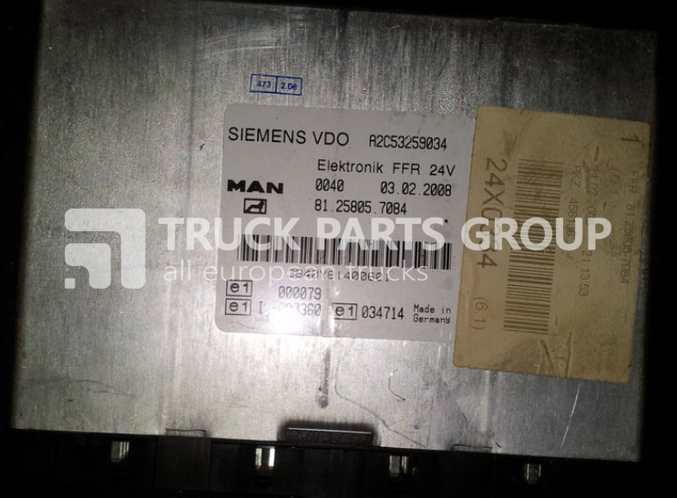 MAN FFR control unit, ECU, 81258057084, Siemens VDO, 81258057084, 81 control unit - Bloc de gestion pour Camion: photos 1 MAN FFR control unit, ECU, 81258057084, Siemens VDO, 81258057084, 81 control unit - Bloc de gestion pour Camion: photos 1