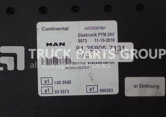 MAN TGX, TGL, TGM, TGL EURO5, EURO6 emission PTM control unit, PTM3, control unit - Bloc de gestion pour Camion: photos 2 MAN TGX, TGL, TGM, TGL EURO5, EURO6 emission PTM control unit, PTM3, control unit - Bloc de gestion pour Camion: photos 2