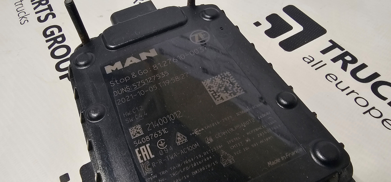 MAN TGX, TGS, TGL, TGM radar unit, distance sensor, distance control unit, EURO6 emission, 81276100035, 81276100034, 81276100037 autocruise by TRW, 81276100033, 81258137041 - Capteur pour Camion: photos 1 MAN TGX, TGS, TGL, TGM radar unit, distance sensor, distance control unit, EURO6 emission, 81276100035, 81276100034, 81276100037 autocruise by TRW, 81276100033, 81258137041 - Capteur pour Camion: photos 1