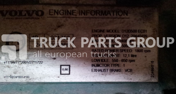 VOLVO FH12 D12D engine control unit, ECU, EDC, D control unit - Bloc de gestion pour Camion: photos 1 VOLVO FH12 D12D engine control unit, ECU, EDC, D control unit - Bloc de gestion pour Camion: photos 1