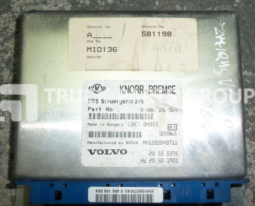VOLVO FH12 ECU, EDC, EBS Control unit 20555375, 0486106064, 20410009, control unit - Bloc de gestion pour Camion: photos 5 VOLVO FH12 ECU, EDC, EBS Control unit 20555375, 0486106064, 20410009, control unit - Bloc de gestion pour Camion: photos 5