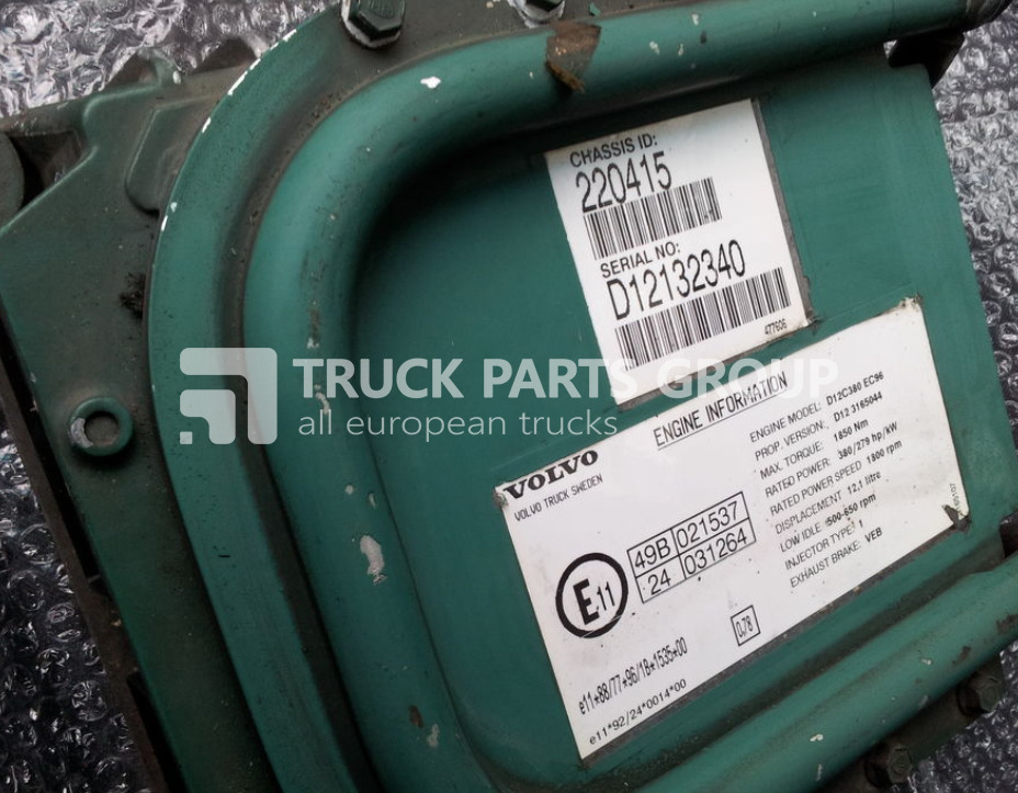 VOLVO FH12, FM12, EURO 3 emission engine control unit, D12C 380 HP, D1 control unit - Bloc de gestion pour Camion: photos 4 VOLVO FH12, FM12, EURO 3 emission engine control unit, D12C 380 HP, D1 control unit - Bloc de gestion pour Camion: photos 4