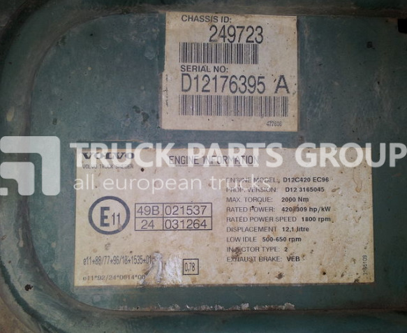 VOLVO FH12, FM12 engine control unit, engine computer D12C engine type control unit - Bloc de gestion pour Camion: photos 2 VOLVO FH12, FM12 engine control unit, engine computer D12C engine type control unit - Bloc de gestion pour Camion: photos 2