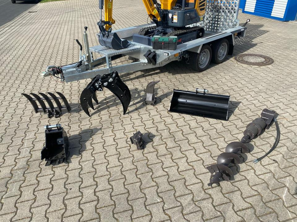 Minibagger BK1250JS + Tieflader + Zubehör *INKL.19% MWST*KUBOTA*BERGER KRAUS*JOYSTICK*SOFORT!* - Mini pelle: photos 3 Minibagger BK1250JS + Tieflader + Zubehör *INKL.19% MWST*KUBOTA*BERGER KRAUS*JOYSTICK*SOFORT!* - Mini pelle: photos 3