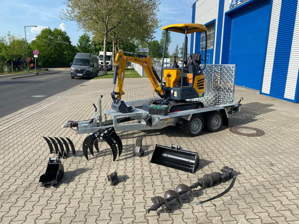 Minibagger BK1250JS + Tieflader + Zubehör *INKL.19% MWST*KUBOTA*BERGER KRAUS*JOYSTICK*SOFORT!* - Mini pelle: photos 2 Minibagger BK1250JS + Tieflader + Zubehör *INKL.19% MWST*KUBOTA*BERGER KRAUS*JOYSTICK*SOFORT!* - Mini pelle: photos 2
