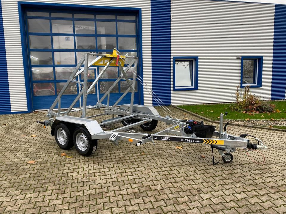 Remorque porte-touret Vermietung / Kabelanhänger 3500KG E-Winde / Nutzlast 2825KG / Kabeltrommel-Anhänger / Glasfaser/ 1 Monat: photos 7