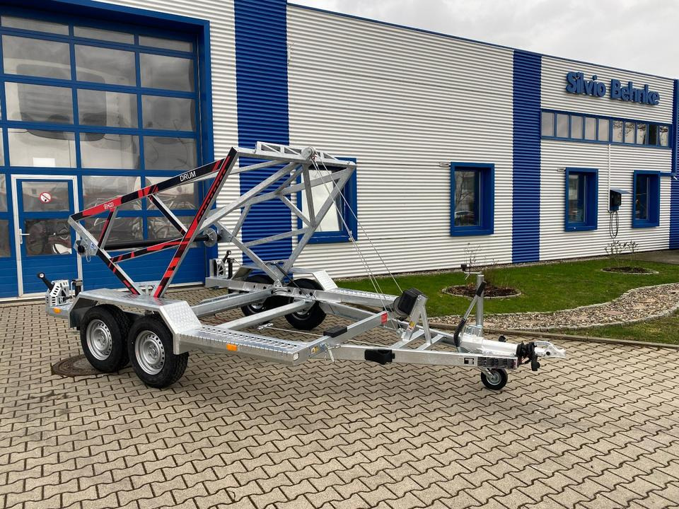 Remorque porte-touret Vermietung / Kabelanhänger 3500KG / Nutzlast 2766KG / Kabeltrommel-Anhänger / Glasfaser/ 3 Tage: photos 10