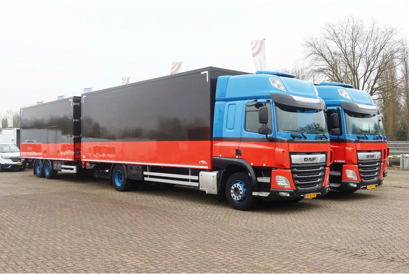 DAF CF 410 Bakwagen + trailer 2x Dhollandia 2000 KG klep - Camion fourgon: photos 2 DAF CF 410 Bakwagen + trailer 2x Dhollandia 2000 KG klep - Camion fourgon: photos 2