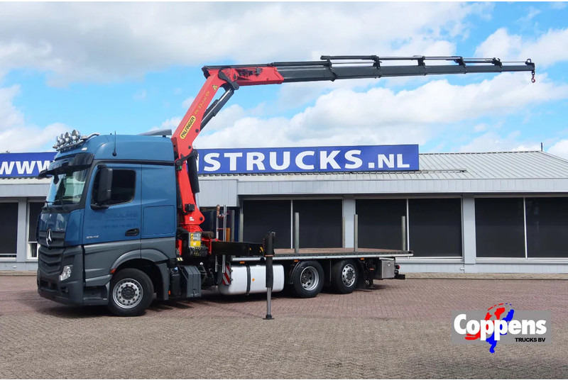 Mercedes-Benz Actros 2542 2542 L Openwagen+Kraan Palginer PK 3302 EH - Camion grue: photos 1 Mercedes-Benz Actros 2542 2542 L Openwagen+Kraan Palginer PK 3302 EH - Camion grue: photos 1