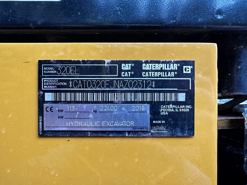 Pelle sur chenille CAT 320 EL: photos 24