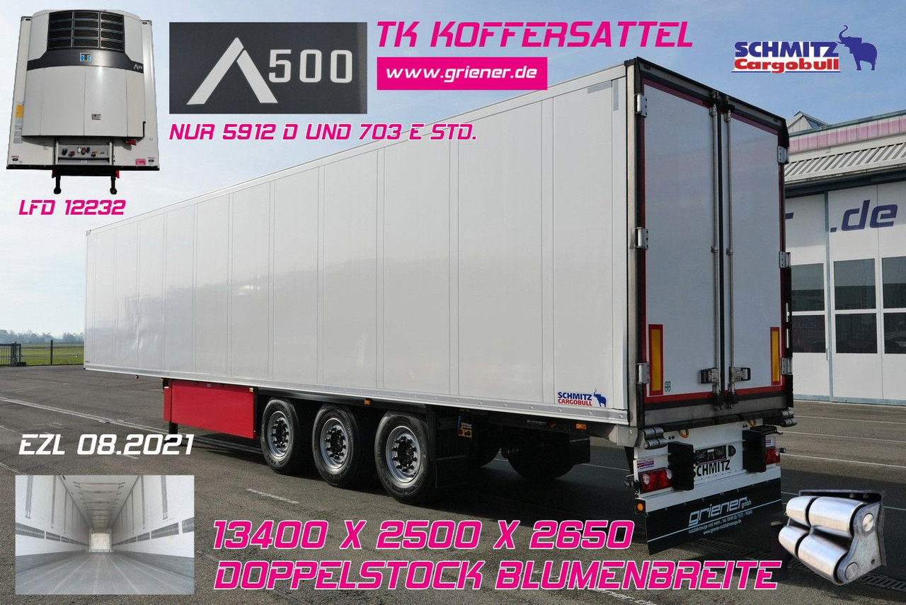 Schmitz Cargobull SKO 24/DOPPELSTOCK BLUMEN TK A500 DRP FP 45 - Semi-remorque frigorifique: photos 1 Schmitz Cargobull SKO 24/DOPPELSTOCK BLUMEN TK A500 DRP FP 45 - Semi-remorque frigorifique: photos 1