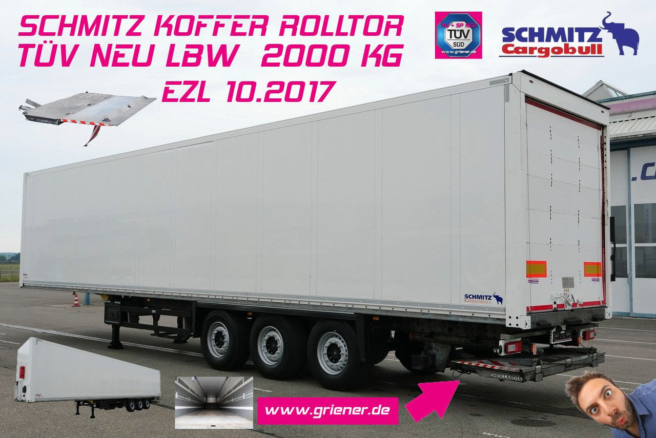 Schmitz Cargobull SKO 24/ ROLLTOR / LBW 2000 kg / TÜV NEU !!!!!!!! - Semi-remorque fourgon: photos 1 Schmitz Cargobull SKO 24/ ROLLTOR / LBW 2000 kg / TÜV NEU !!!!!!!! - Semi-remorque fourgon: photos 1