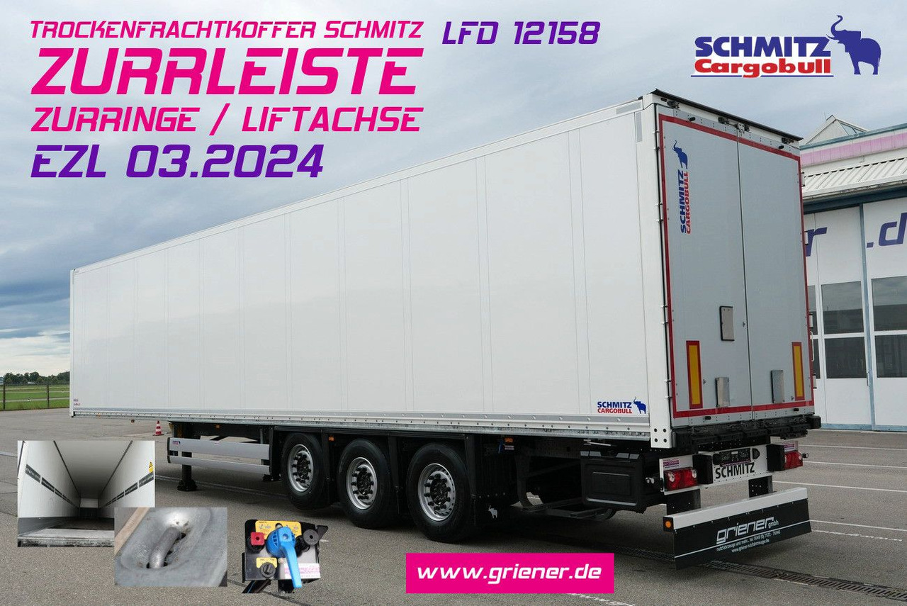 Schmitz Cargobull SKO/SBO 24 ZURRLEISTE / ZURRINGE / LIFTACHSE - Semi-remorque fourgon: photos 1 Schmitz Cargobull SKO/SBO 24 ZURRLEISTE / ZURRINGE / LIFTACHSE - Semi-remorque fourgon: photos 1