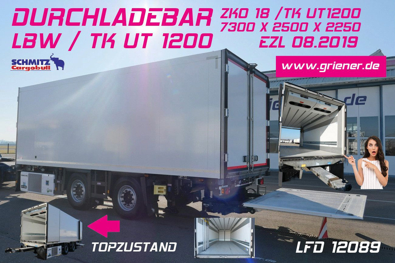 Schmitz Cargobull ZKO 18 /TK UT1200 /DURCHLADEBAR /LBW /7,30 - Remorque frigorifique: photos 1 Schmitz Cargobull ZKO 18 /TK UT1200 /DURCHLADEBAR /LBW /7,30 - Remorque frigorifique: photos 1