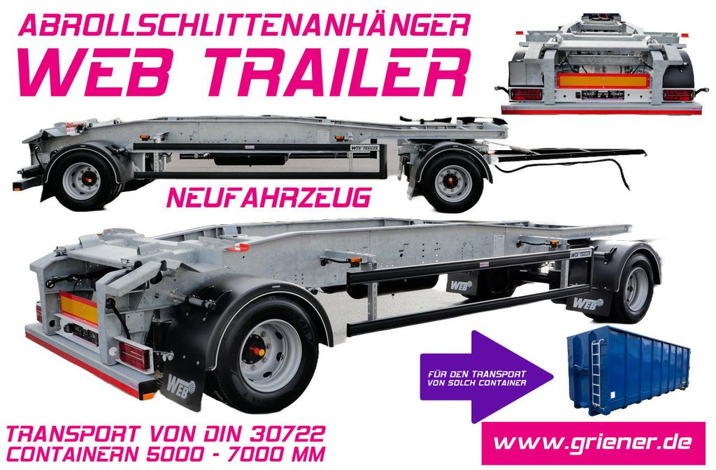 Web-Trailer ARA 18/ DIN 30722 / 5000 - 7000 mm/19,5 VERZINKT Web-Trailer ARA 18/ DIN 30722 / 5000 - 7000 mm/19,5 VERZINKT - Remorque ampliroll/ Multibenne: photos 1 Web-Trailer ARA 18/ DIN 30722 / 5000 - 7000 mm/19,5 VERZINKT Web-Trailer ARA 18/ DIN 30722 / 5000 - 7000 mm/19,5 VERZINKT - Remorque ampliroll/ Multibenne: photos 1