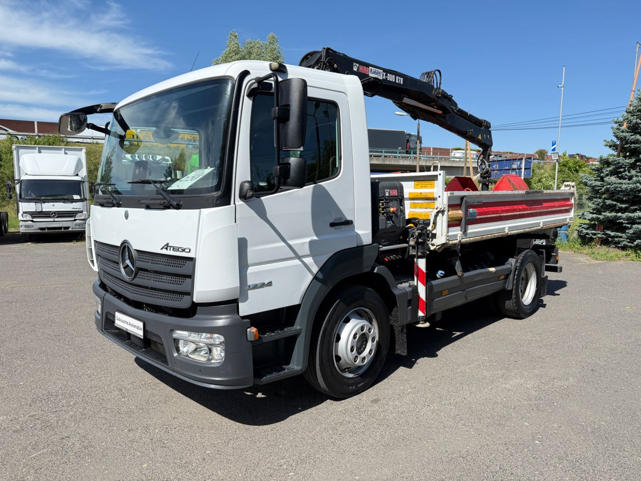 Mercedes-Benz Atego 1224 mit Kipper Kran - Camion benne, Camion grue: photos 3 Mercedes-Benz Atego 1224 mit Kipper Kran - Camion benne, Camion grue: photos 3